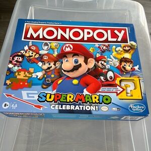 Hasbro Monopoly Super Mario Celebration Edition Board Game 100% Complete!
